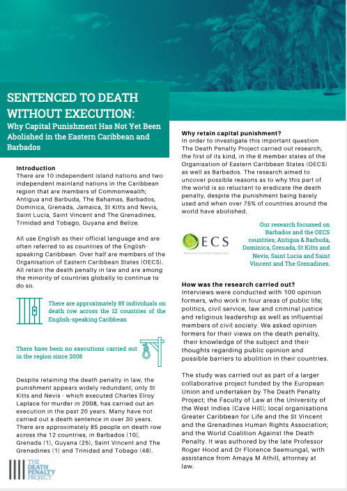 The Death Penalty in the Eastern Caribbean and Barbados