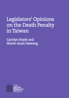 Legislators’ Opinions on the Death Penalty in Taiwan