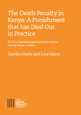 Kenya Part Two: Overwhelming Support for Abolition Among Opinion Leaders